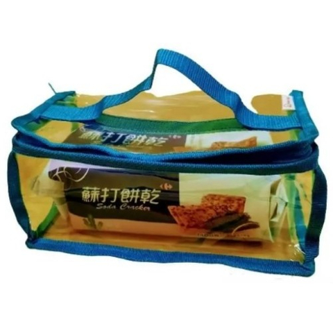 PVC edging square tote bag