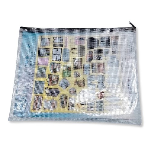 A5 PVC mesh briefcase
