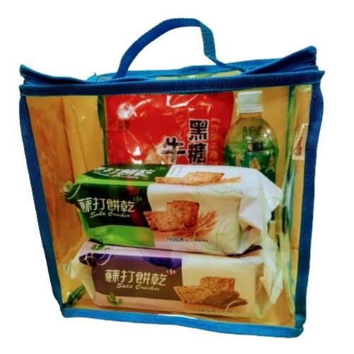 PVC edging square tote bag