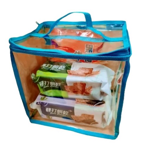 PVC edging square tote bag