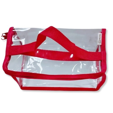 PVC high frequency transparent tote bag