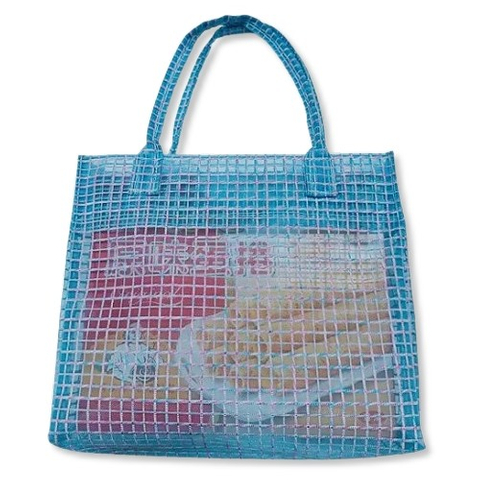 PVC high frequency mesh storage bag OEM