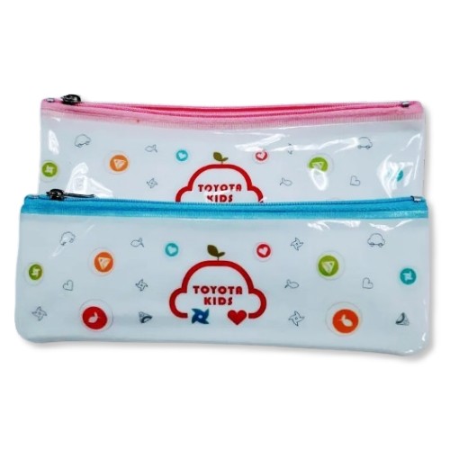PVC transparent zipper pencil case