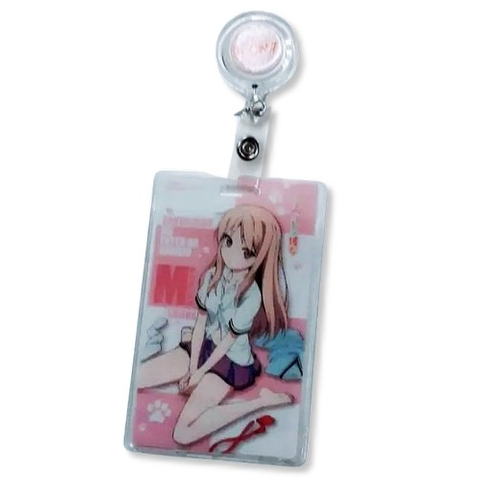 Telescopic pull ring ID holder