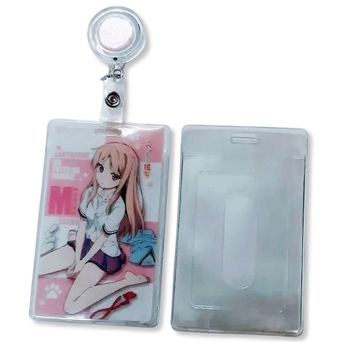 Telescopic pull ring ID holder